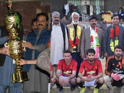  فائنل میچ کے میں مہمان خصوصی سابق امیدوار برائے صوبائی اسمبلی پاکستان مسلم لیگ ن ملک بہادر یار خان بجوال ،سابق چیئرمین یوسی ملہووالی ملک ریاض الدین ،ملک ارشد حمید ایڈووکیٹ،ملک امان اللہ خان بگدیال و دیگر کا گروپ فوٹو 