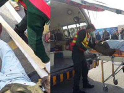  تین میلا چوک کے قریب ہائی ایس اور موٹر سائیکل میں تصادم