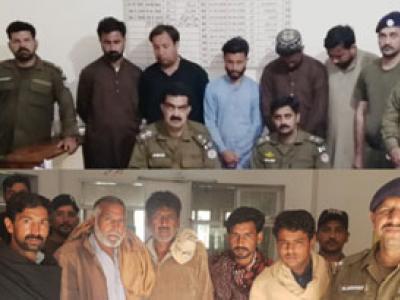  قماربازی کے 2 اڈوں پر چھاپے ، 10 قمارباز رنگے ہاتھوں گرفتار