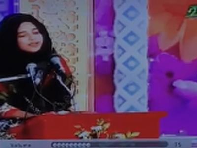 کمڑیال سے تعلق رکھنے والی بشری رحمان کل پاکستان مقابلہ نعت میں شریک ہیں 